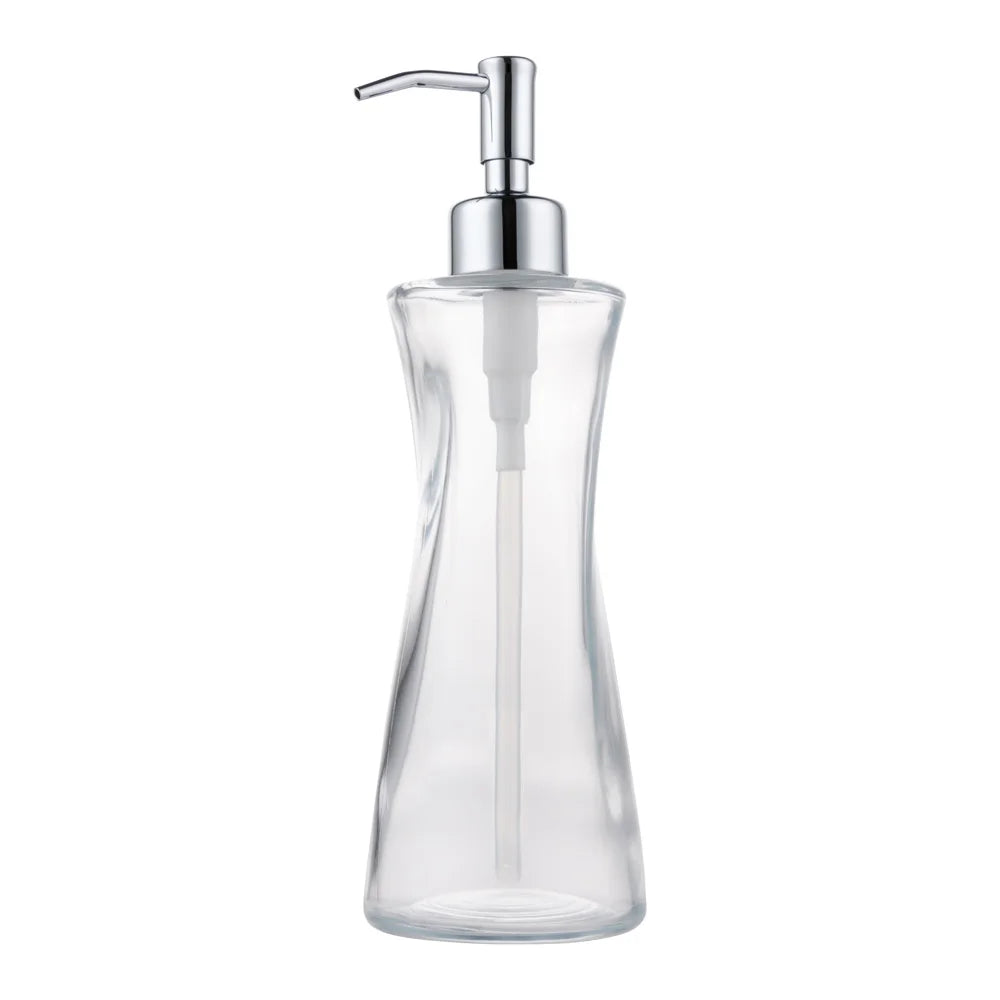 Factory Custom Empty Design Plastic Bottle Pump Cleaning Packaging Pump 250 Ml Amber Soap Lotion Bottle for Dishwashing Liqui