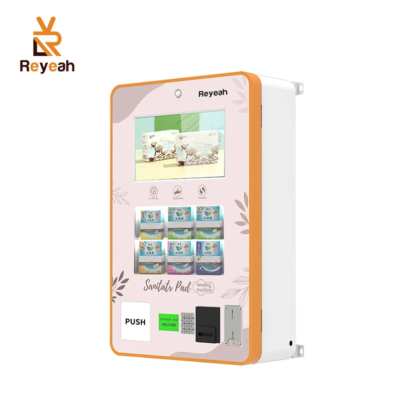 School Adult Sanitary PadsWet Wipes Selling Vending Machine Mini Period Dispenser Wall Mounted  Women Pad Sanitary Napkin