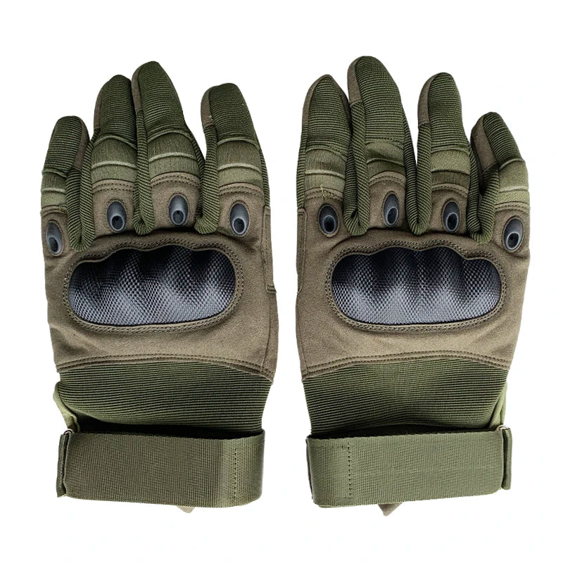 Approved Hard-knuckle Hand Gloves with Anti-slip Palm and Hook and Hook and Loop Enclosure