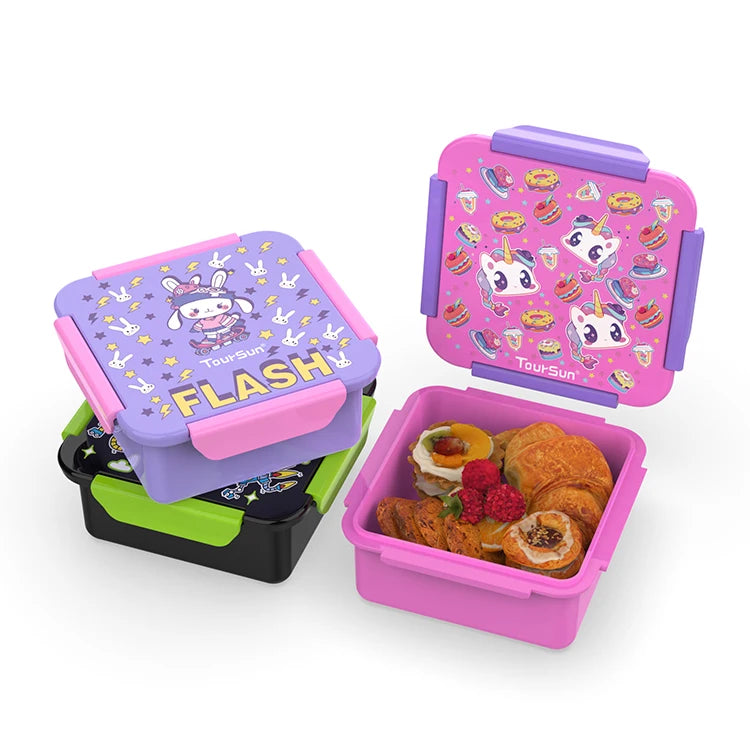 Wholesale Kids Travel Snack Box 1 Compartment BPA-Free Food Grade PP Bento Lunch Box Leak Proof Over 6L Capacity Heatable