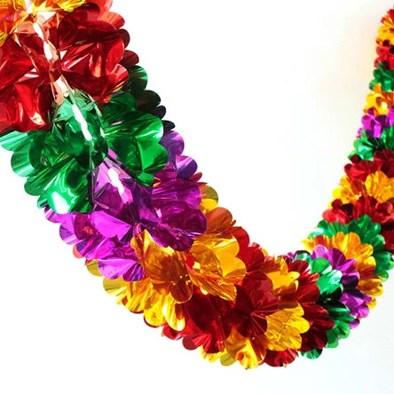 Tinsel Garland Hanging Decorations Garland Long Roll Shiny Foil Metallic Banner for Christmas  Wedding Birthday