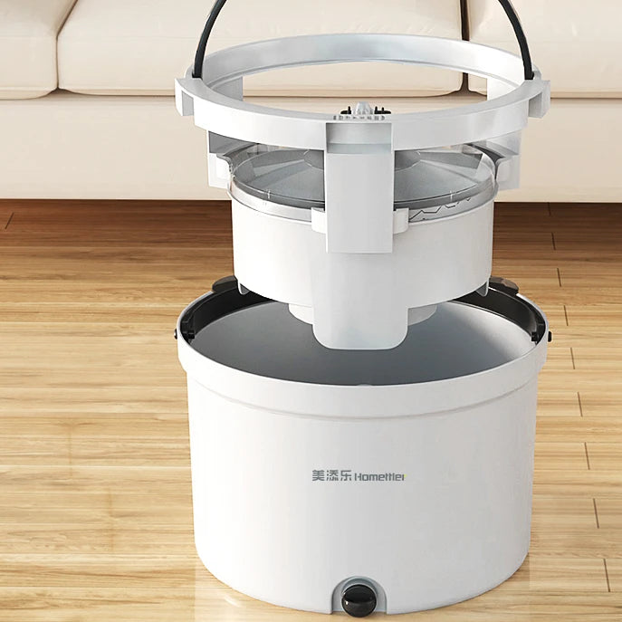 Homettler Mops Cleaning High-quality 360 Magic Spin Pole Microfiber Mop Floor Cleaning Fast Dehydration Mop with Bucket