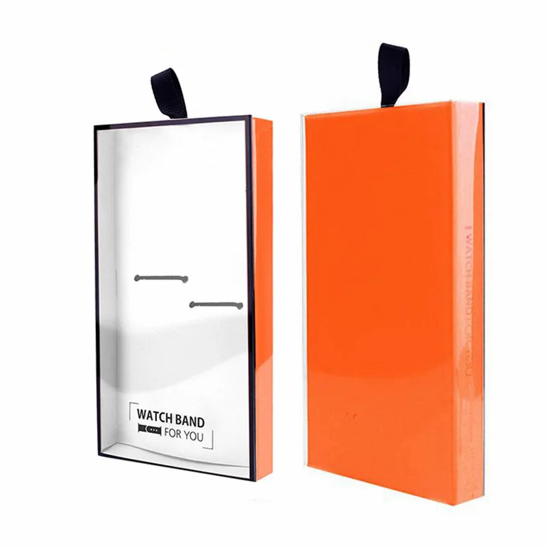 Custom Logo Clear PVC Watch Band Paper Boxes Electronic Products Smart Smart Sports Bracelet Packaging Box With Custom Logo