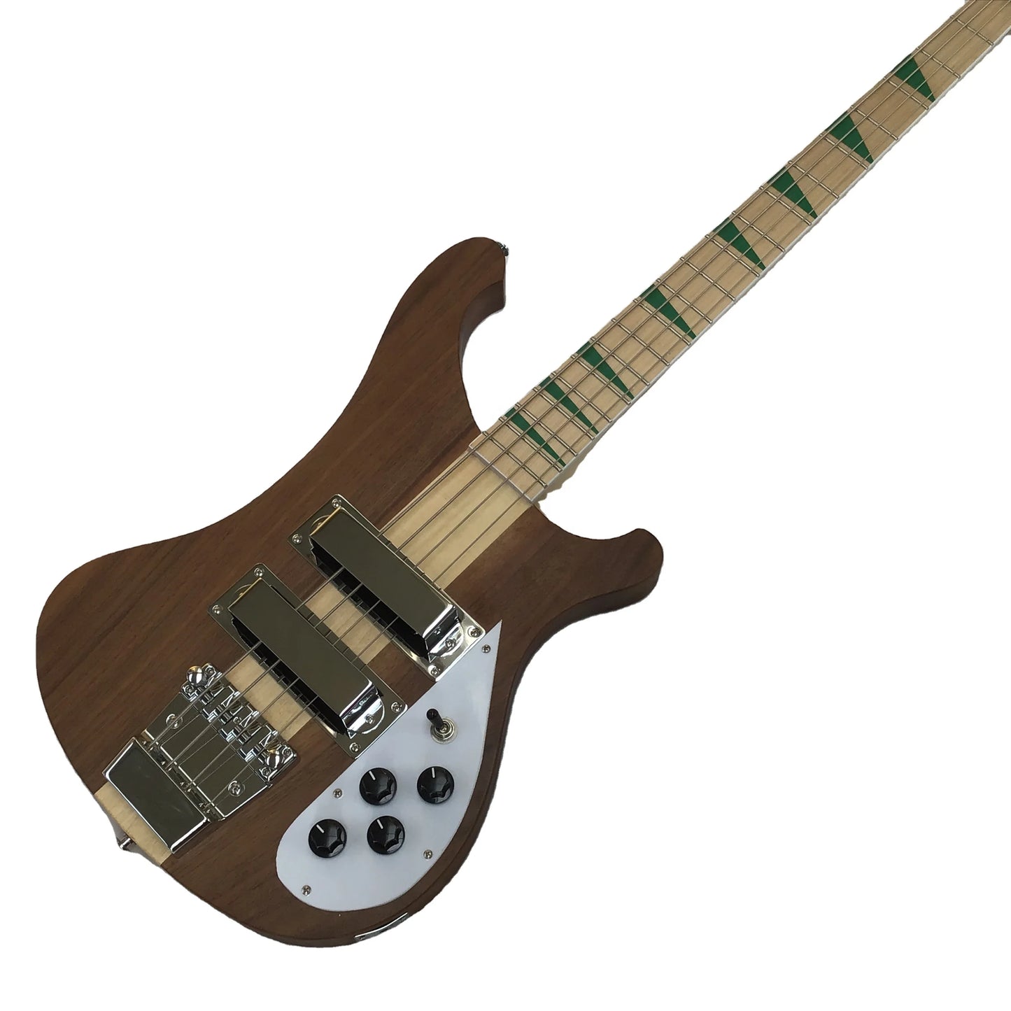 R-Brand Electric Bass 4003 Brown Maple Back/Side Glossy Polished 4-String HH Pickup 22-Fret Professional