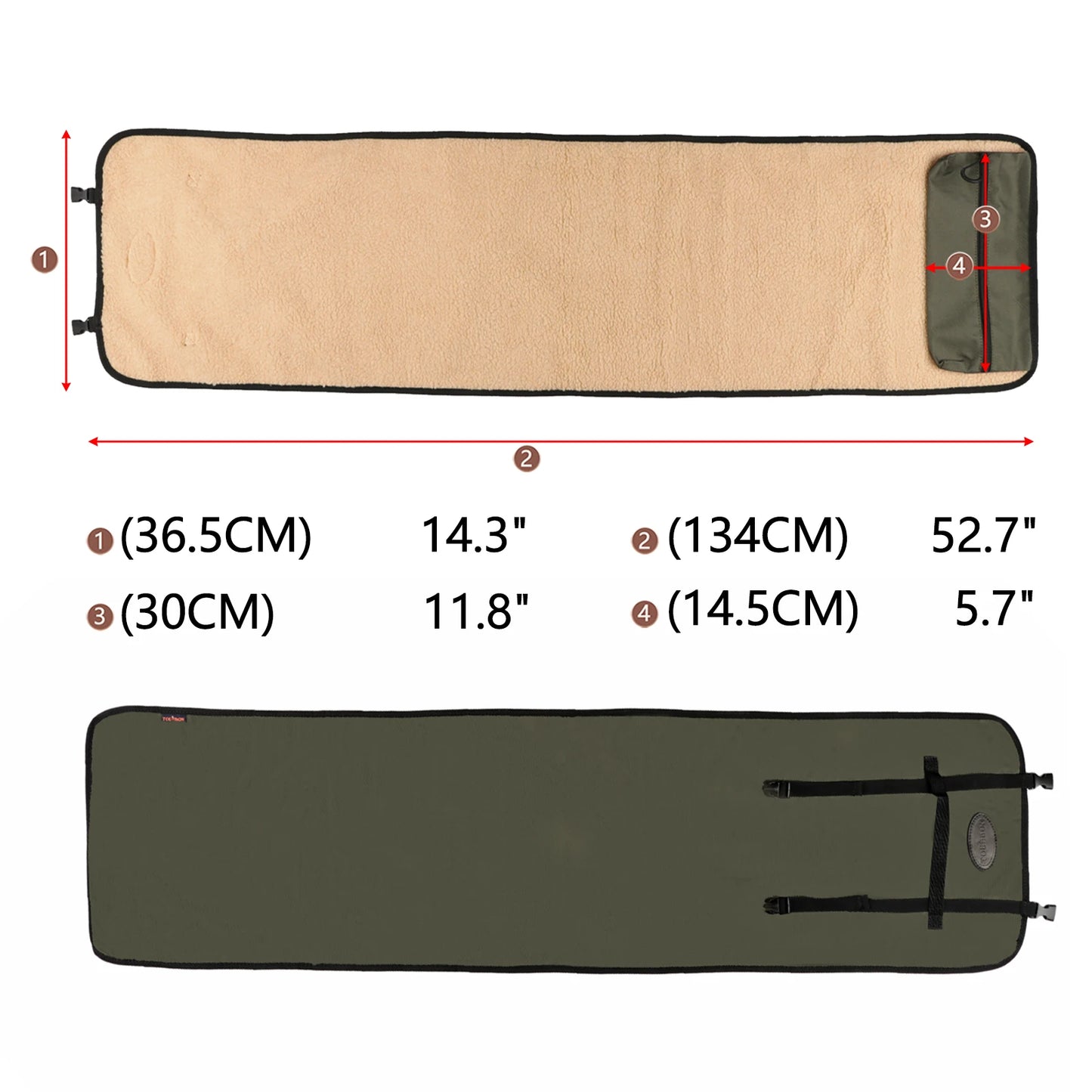 Tourbon Wholesale Gun Cleaning Mat Nylon Gun Cleaning Kit Maintenance Pad