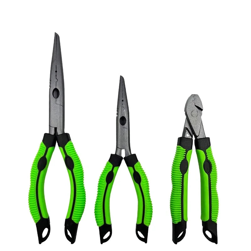 Topline Fishing Wire Cutters Split Ring Pliers Hook Remover Pipe Clamp Saltwater Multi-Function Fishing Pliers