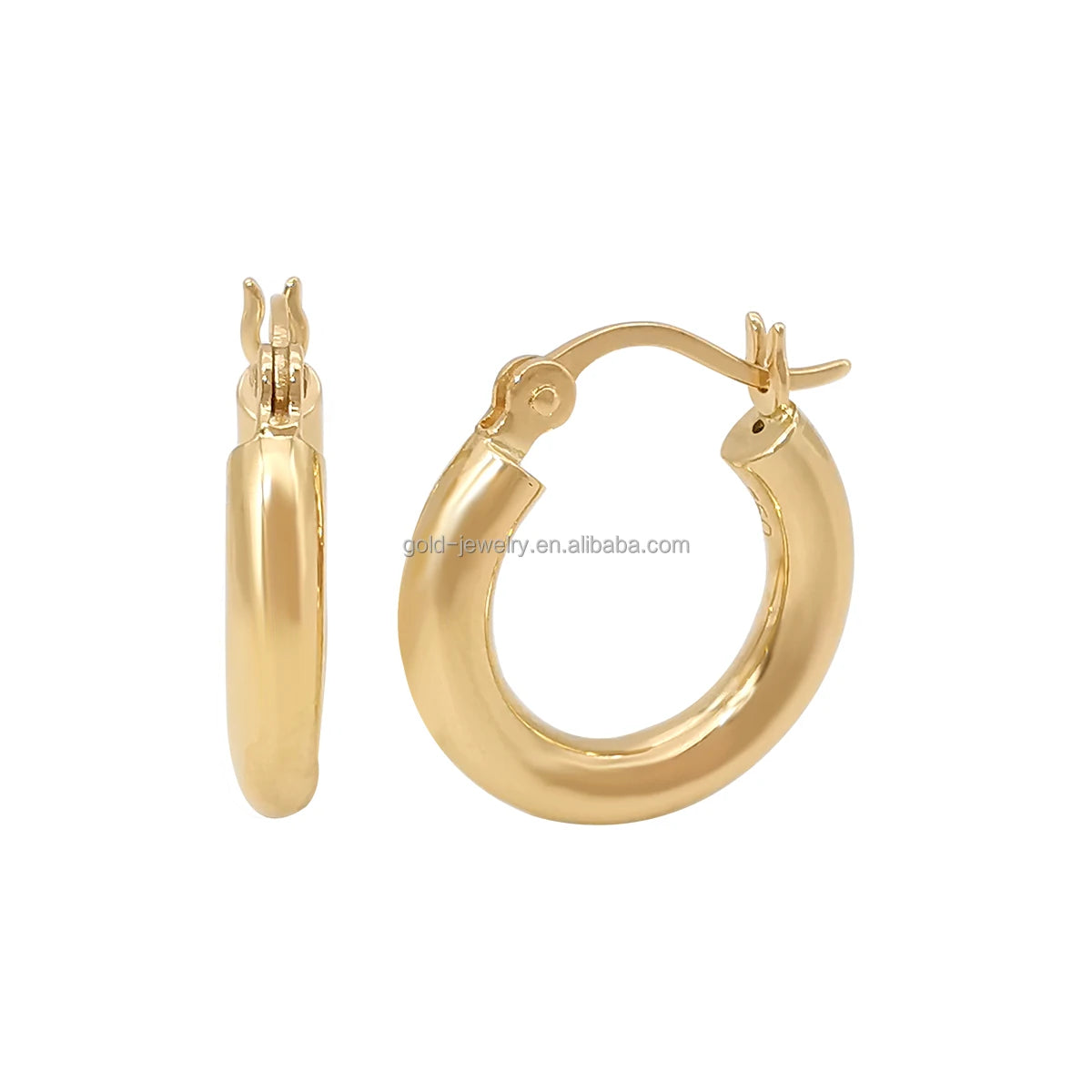 New Arrival Hoop Earring AU750 18K Real Yellow Gold Earring Popular Hot Selling Earrings Fine Jewelry Women Gift