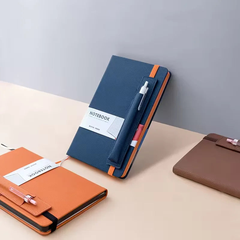 New Printing Note Book A5 A6 A7 Custom Pu Leather Hard Cover Diary Hardcover Journal Planner Organizer Notebook for Business