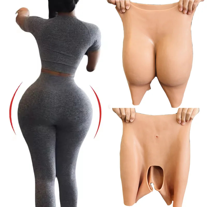 Female Silicone Body Shaper Big Ass Fesses Artificiel Various Size Silicone False Buttock Padded Hips Enhancer Panty