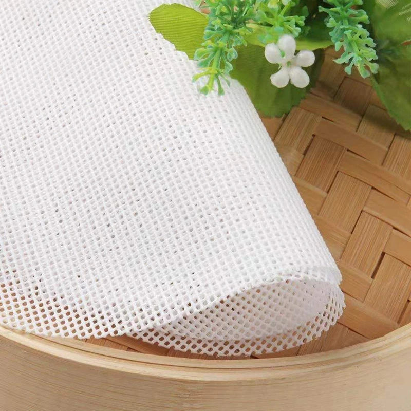 Silicone Steamer Cloth High Temperature STEAMED BUN Steamed Bun Cage Cloth Round Household Non-stick Double-sided Steamer Clo