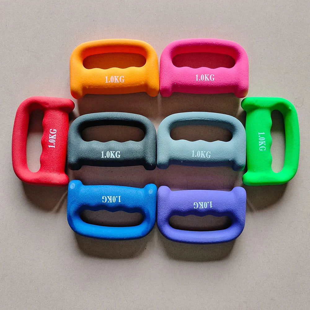 Set of 2 Hand Shaped Cardio Dumbbells Exercise Workout Boxing Jogging Walking Free Weights Pair