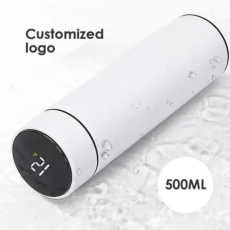 500ml Vasos Vacuum Insulated Thermal Flask With Led Touch Screen Stainless Steel Bottles Flasks Thermos With Temperature Disp