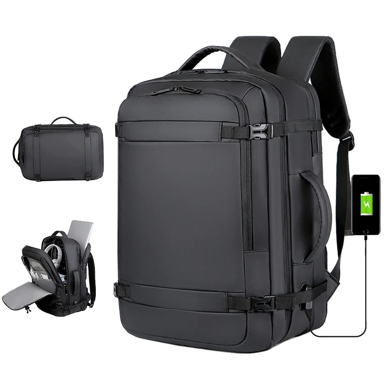New Fashion Student Laptop Backpack USB Charger Port Large Capacity Waterproof Good Quality Backpack