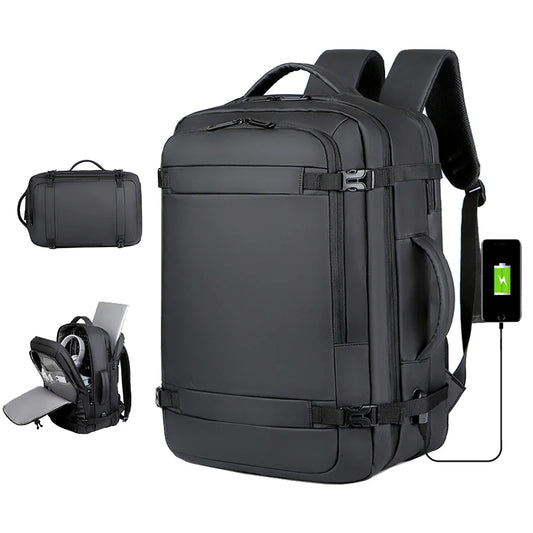 New Fashion Student Laptop Backpack USB Charger Port Large Capacity Waterproof Good Quality Backpack