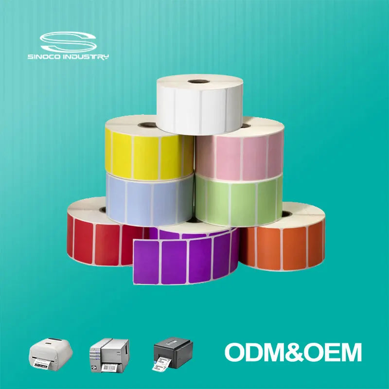 80mm New Colorful Adhesive Paper Label Waterproof Heat-Resistant Shipping Label for Promotion Delivery and Luxury Fashion