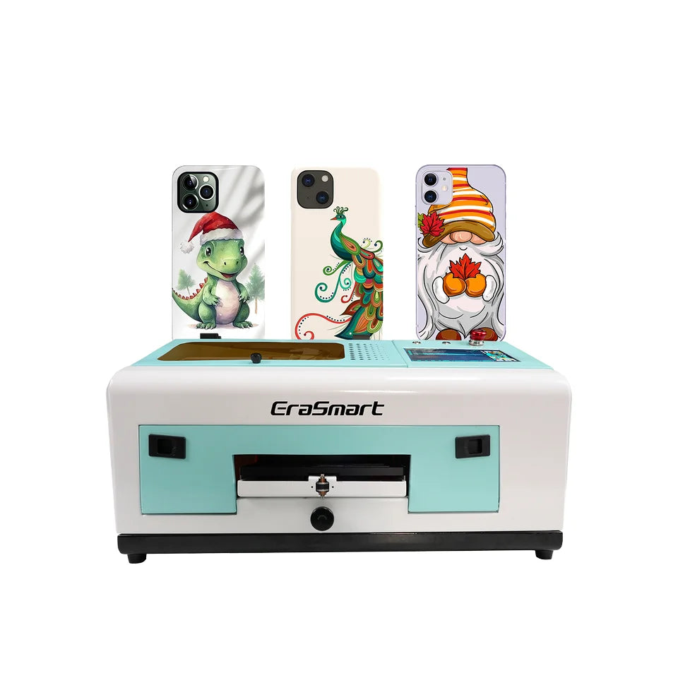 EraSmart Digital Small Desktop Cloud Inkjet UV Printer Flat Bed Printing Machine APP WIFI Wireless Phone Case Printer