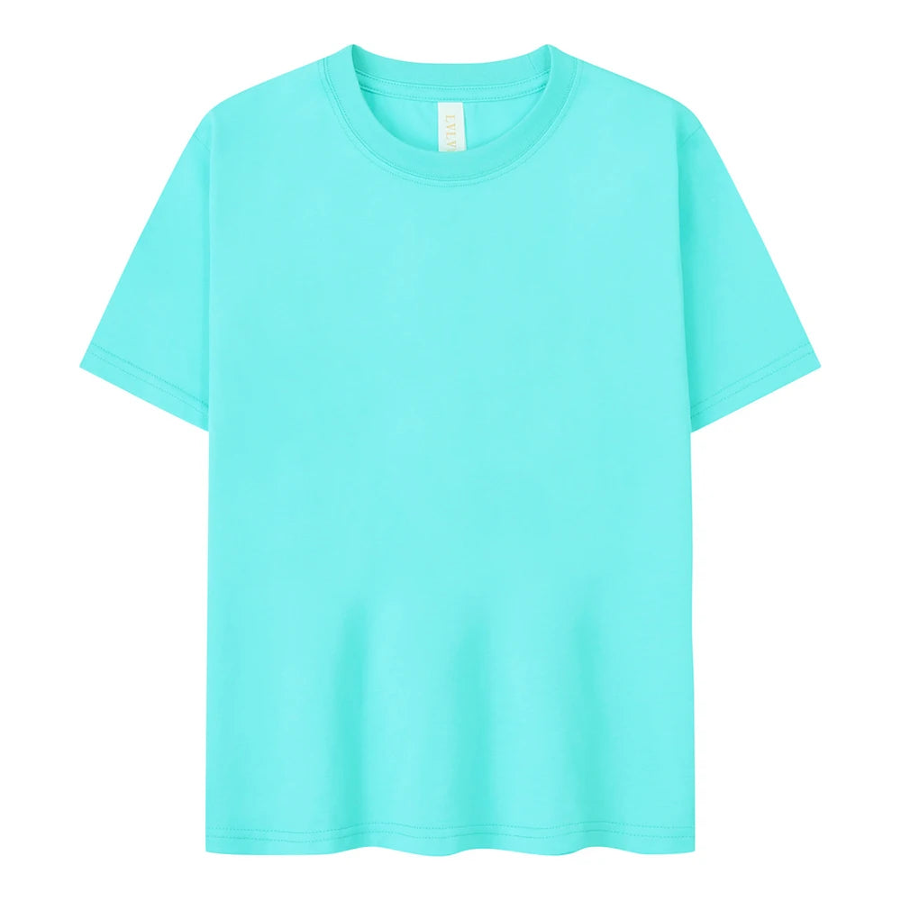 205gsm  Cotton Custom Printing Blank Men's Oversize T-shirt Fashion Drop Shoulder t Shirt for Kids