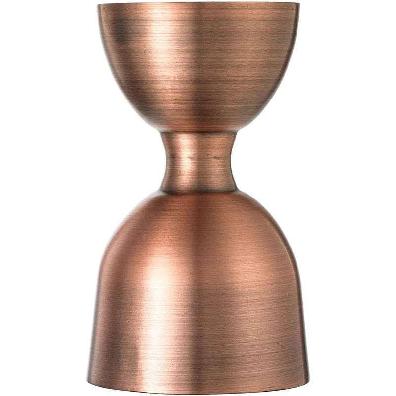 1 oz 2 oz  Antique Copper Heavy Duty Straight Rim Bell Jigger