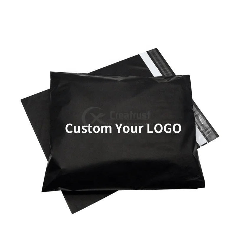 GDCX Custom Logo Mailers Small Printed Black Neutral Emerald Green Design Health Envelope Xl Poly Mailer Bag