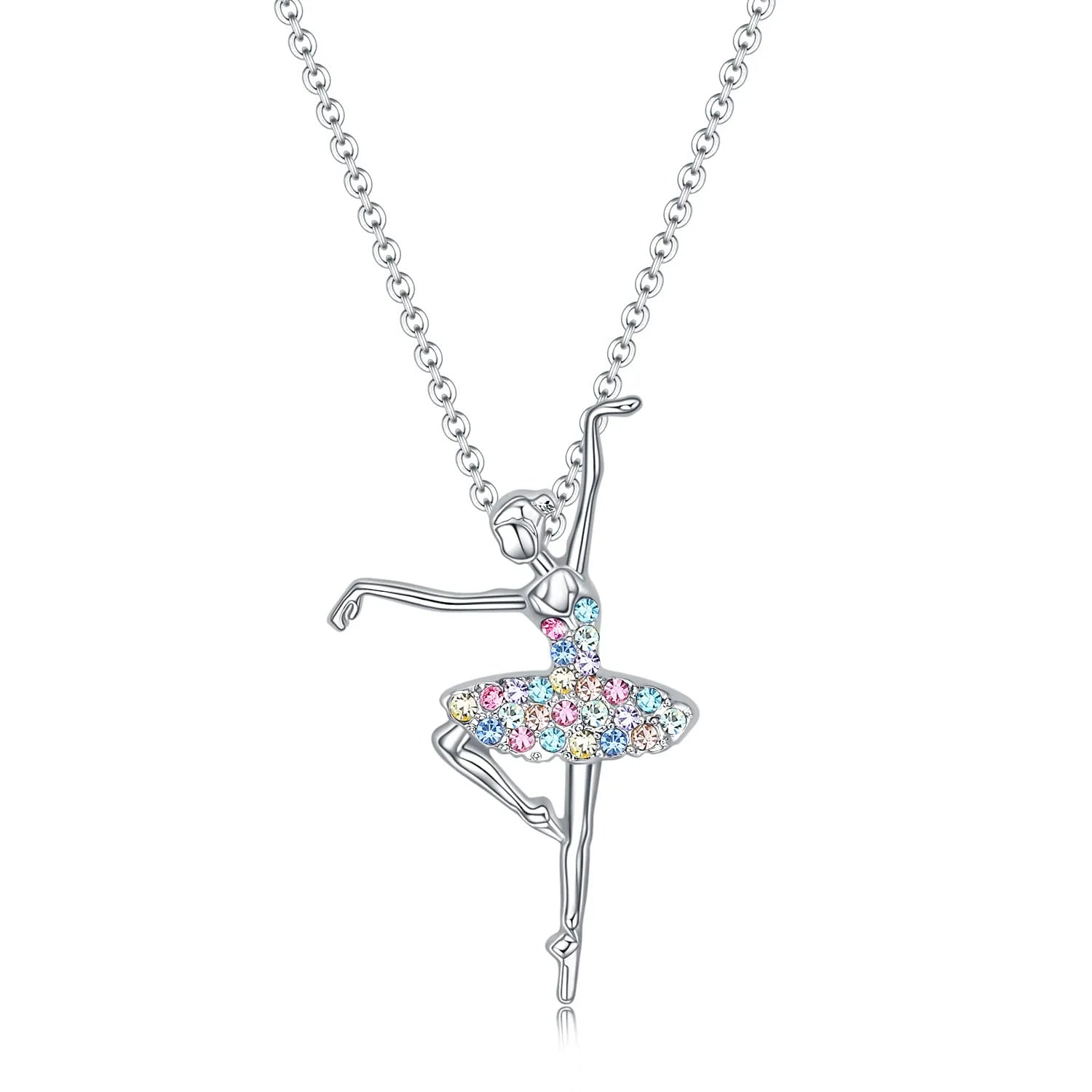 Colorful Dancing Girl Necklace With New Styles 2023 Hot Selling Hedgehog and Squirrel Pendant Necklace Luxury Fashion Necklac