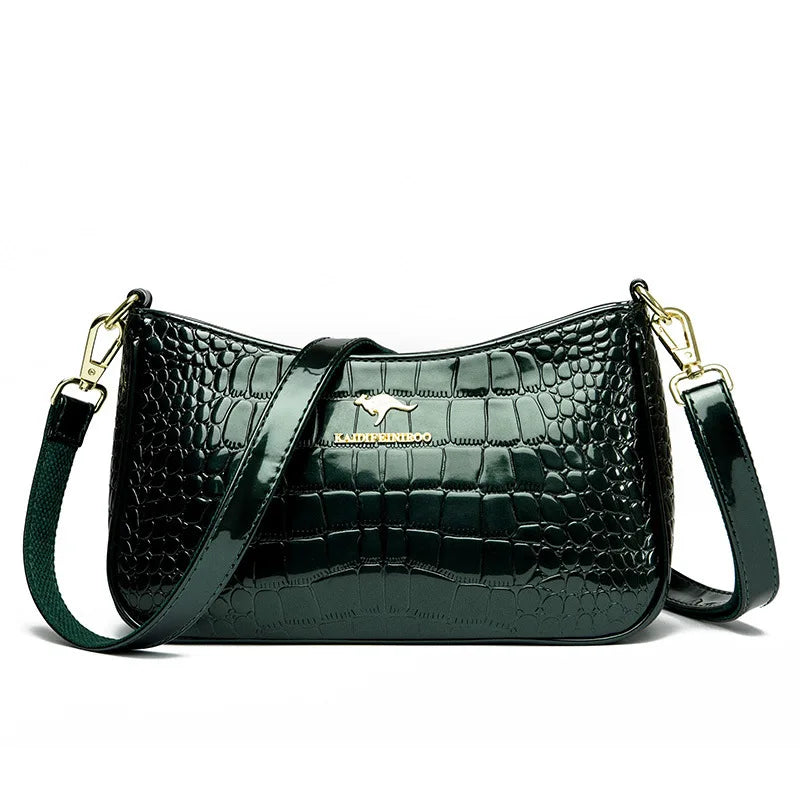Famous Designer Bags Women PU Leather Handbags Luxury Ladies Hand Bags Fashion Crocodile Pattern Bag