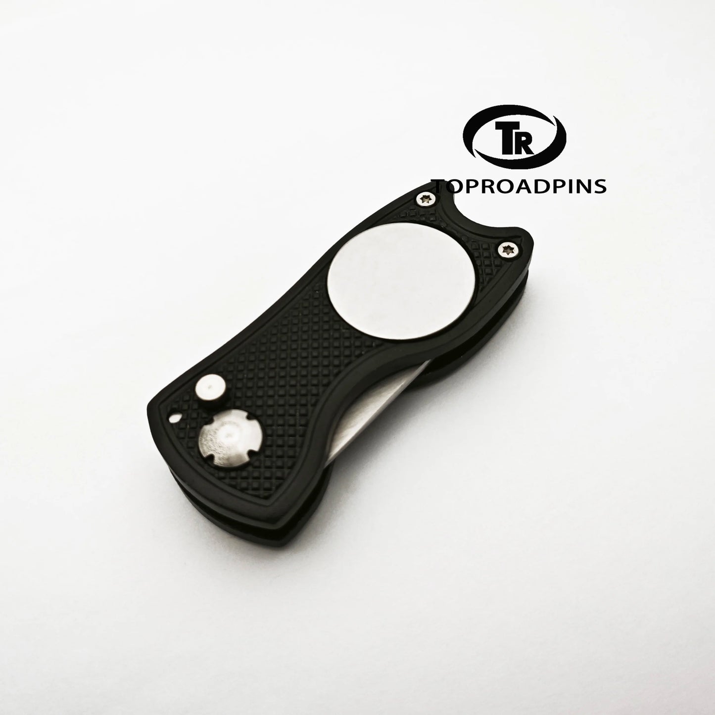 Golf Divot Tool Right Handed Zinc Alloy Wedge Shaped Blank Single Prong Divot Tool