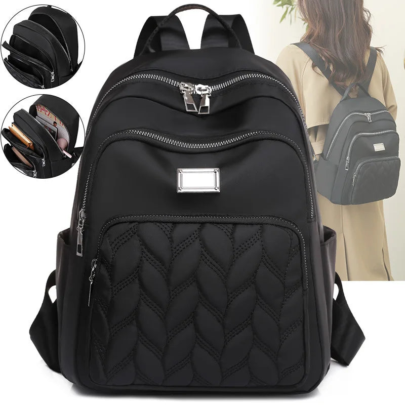 Kunhao Custom Design Unisex Outdoor Travel Laptop Waterproof Anti-Theft Backpack with USB Zipper Closure and Polyester Lining