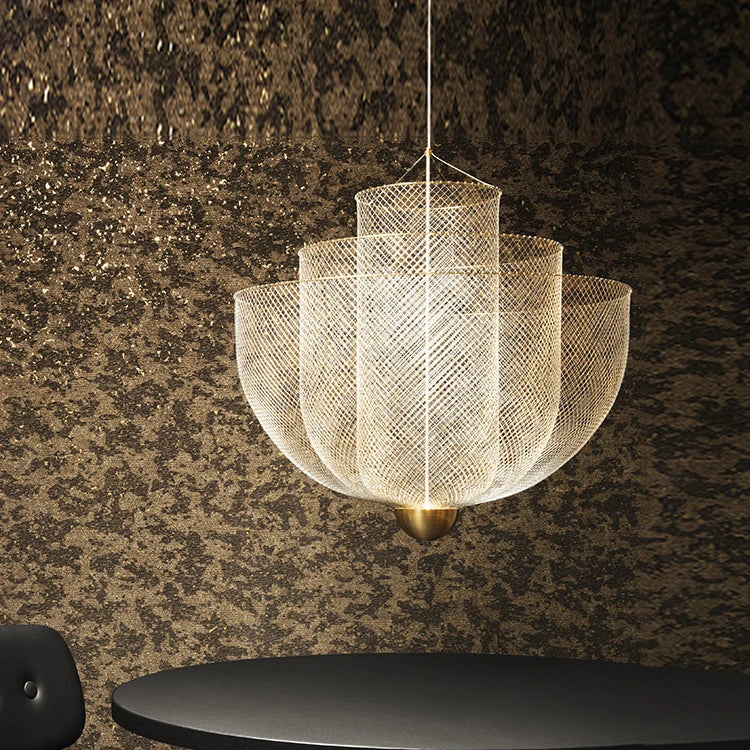 Post-Modern Light Luxury Grid Art Living Room Dining Room Bar Decorative Light Creative Avant-Garde Bedroom Study