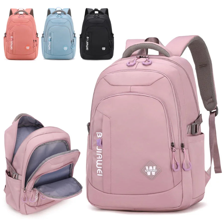 2024 New Nylon Backpack Large Capacity Student Waterproof Schoolbag and Sturdy Shoulder Bag Computer Bag