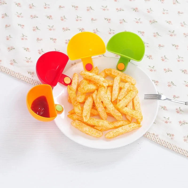 Assorted Plate Clip-on Dip Holders Tomato Sauce Dip Container Bowl Sushi Dipping Dish Bowl
