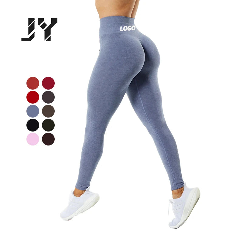 Scrunch Butt Lifting Fitness Leggings Gym Workout Pants Activewear High Waisted Breathable Gym Seamless Yoga Leggings for Wom