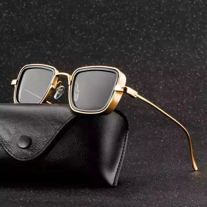 2026 Fashion Custom Designer Eyeglass Newest Man and Women Metal Square Steampunk Sunglasses