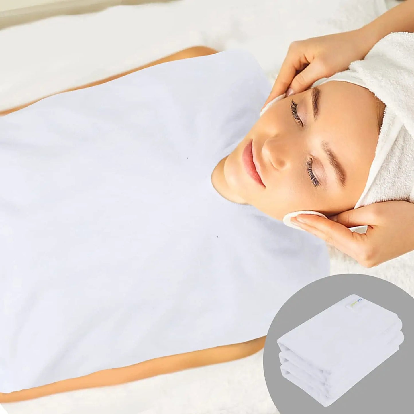 100PCS Wholesale Microfiber Facial Wrap Towel Soft Salon Beauty Spa Best Facial Towels for Estheticians