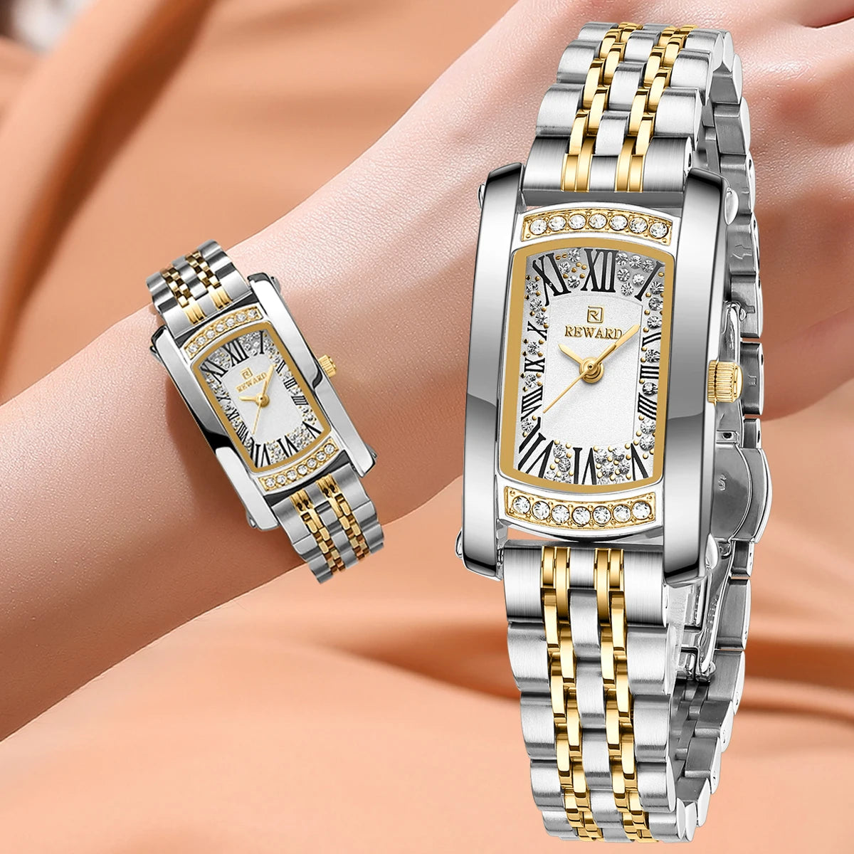 Best Gift for Girlfriend Watch Women Luxury Quartz Retro Slim Stainless Steel Watch Waterproof Conjunto De Reloj Para Mujer