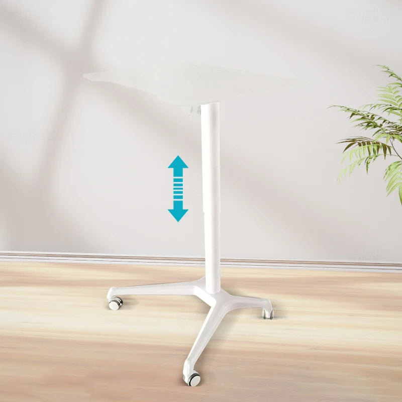 Ergonomic Modern Design Aluminum Office School Gas Spring Lift Sit Stand Pneumatic Height Adjustable Computer Desk Frame Offi