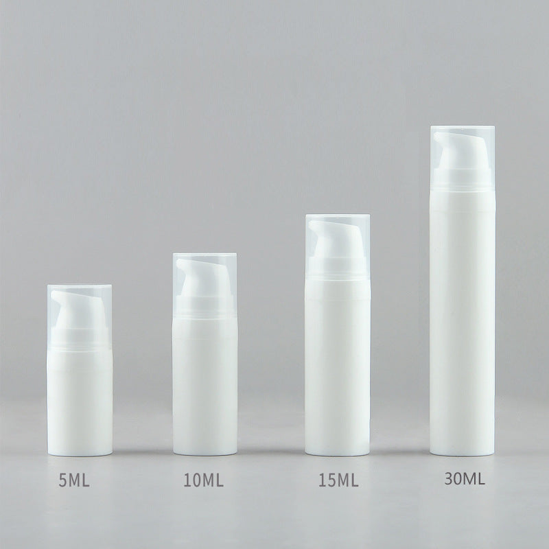 New Arrival 5ml 10ml 15ml 30ml Airless Childproof Frosted Face Child Resistant Luxury PP Essential Oil Pump Bottle with Pump
