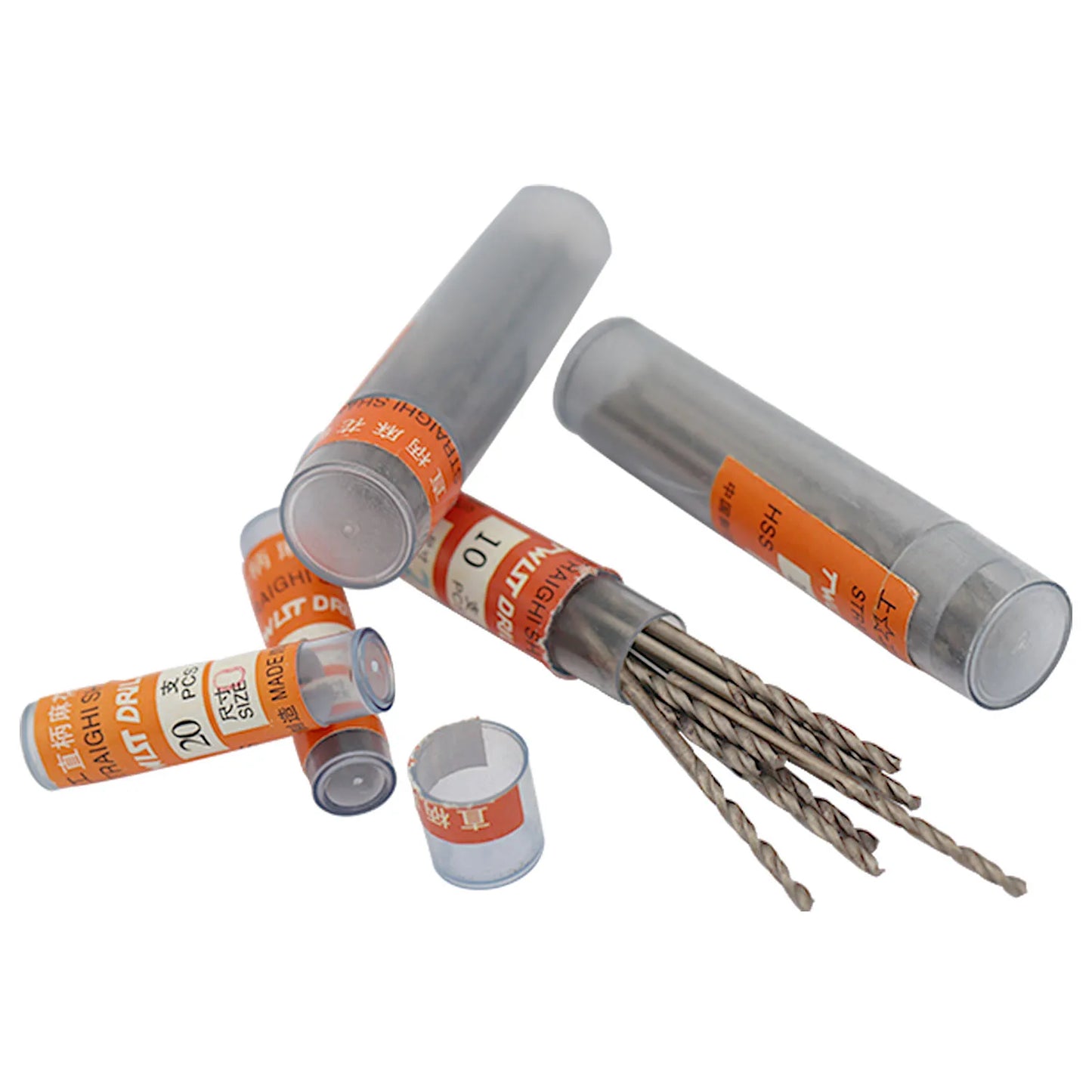 Auble 10-Piece Set of 0.5-3.0 mm HSS Micro Twist Drill Bits High Speed Steel Jewelry Making Wood Plastic Soft Metal