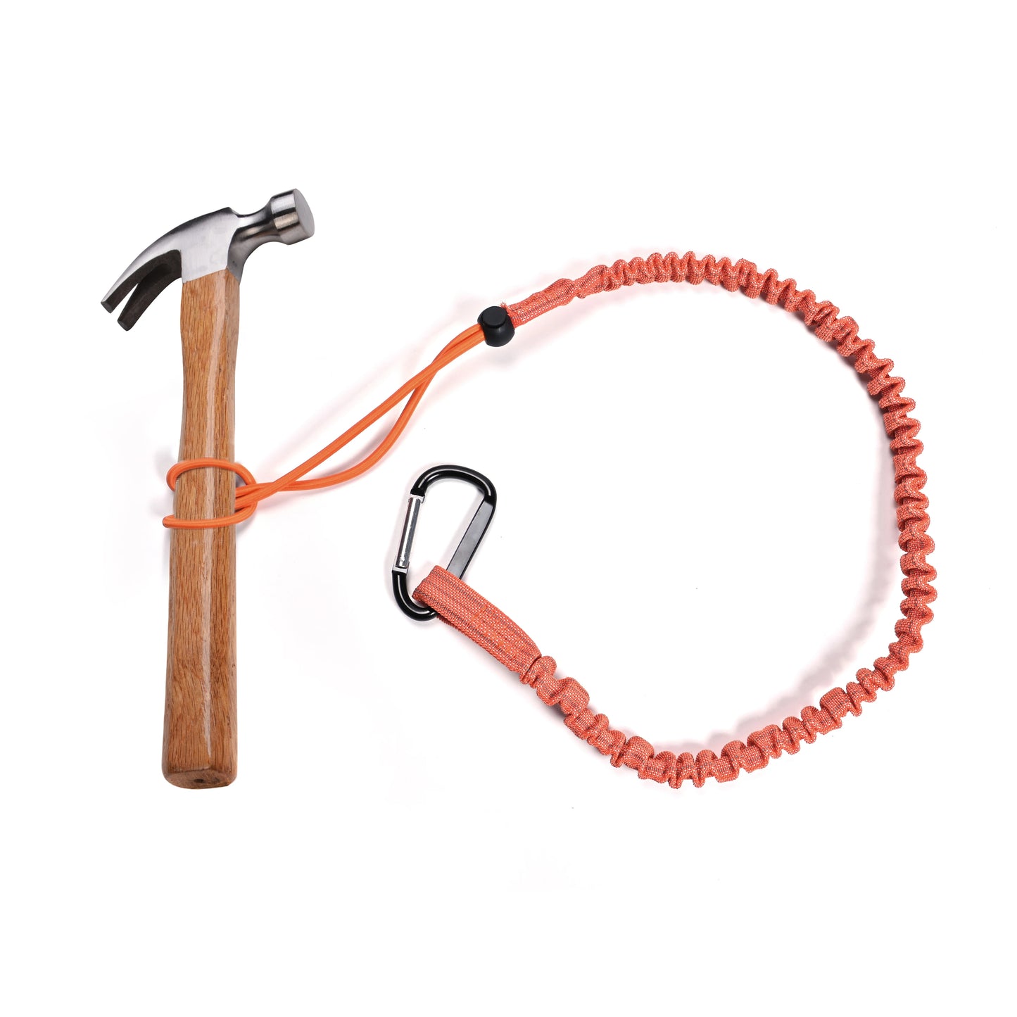 Wrist Lanyard Heavy Duty Retractable Tool Tethering Coiled Safety Lanyard Tool Crimp  Carabiner for Tool Lanyard With Custom