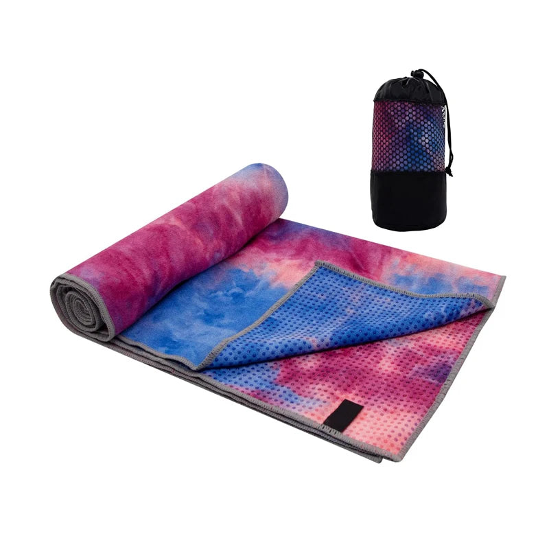 High Density Yoga Towel 100% Polyester with Grip Anti-slip Customized Color & Logo OEM/ODM Body Building Fitness Yoga Sport
