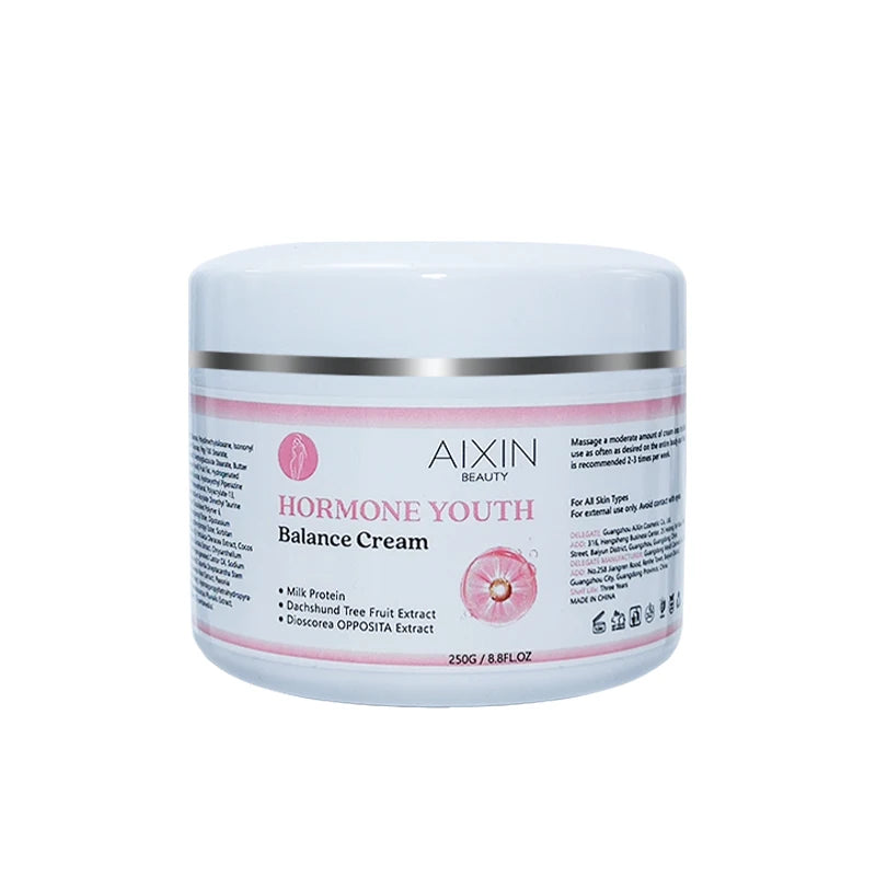 Aixin Private Label 250ml Organic Whitening Cream Brightening and Nourishing Moisturizing Hormone Youth Balance Cream