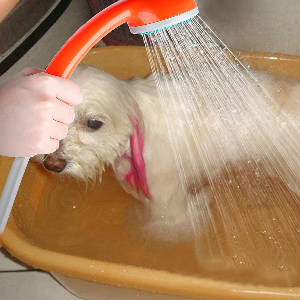 12V Outdoor Travel Portable Dog Shower Pump USB Rechargeable Pet Shower for Camping & Hiking