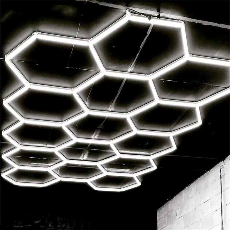 High Lightness Hexagon Shape Led Light Decorative Hexagon Ceiling Led Light for Garage Wall Led Light
