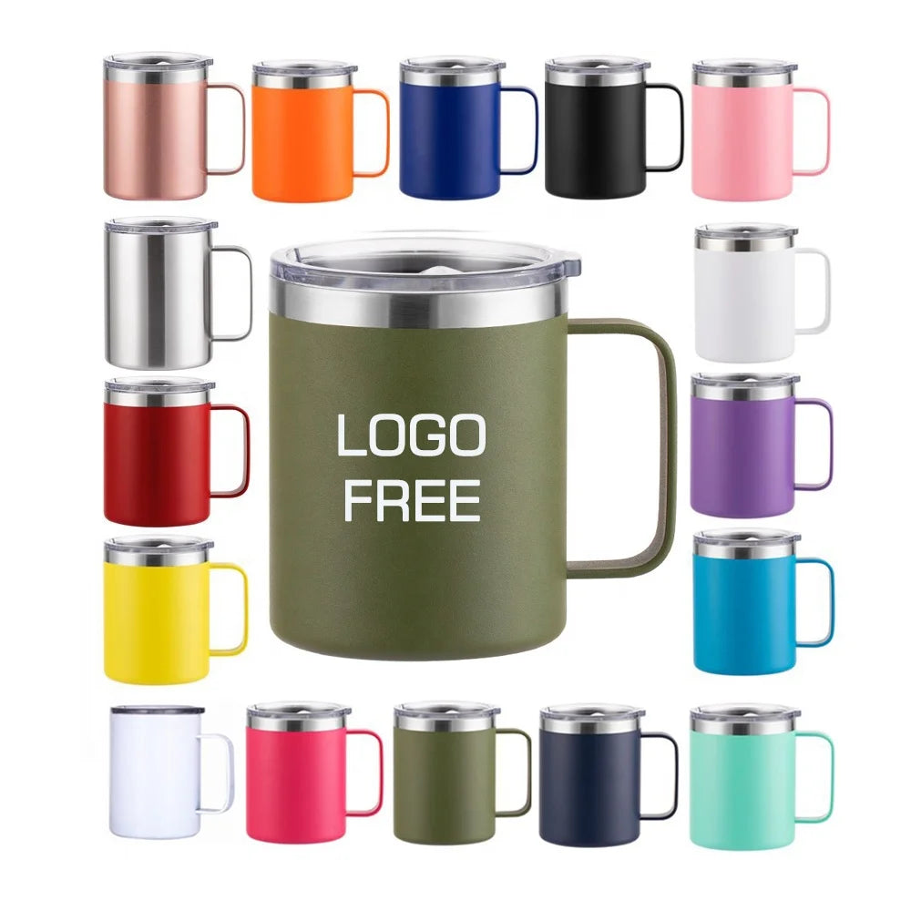 Beauchy Wholesale 12 oz Stainless Steel Double Wall Vacuum Bpa Free Travel Cup Tumbler Thermal Coffee Mug Cup With Lid