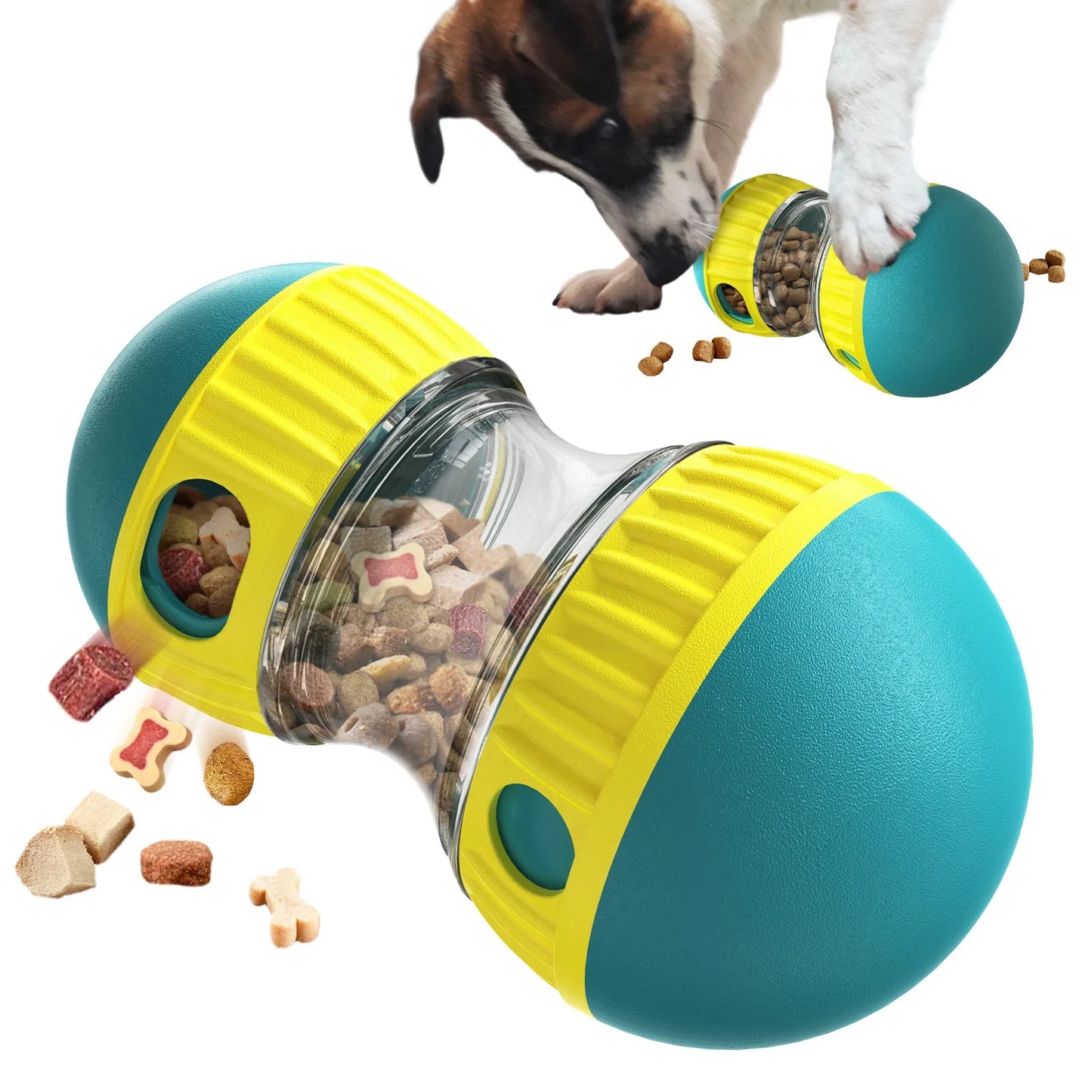 2026 Pet Products New Design Dog Smart Super Ball Feeding Toy Treat Dispenser Toy  Pet Puzzle Slow Feeder Dog Bowl Toys