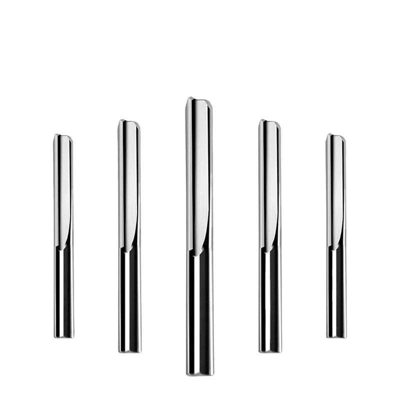 WEIX 2 Flutes Carbide High Precision End Mill Straight Router Bit CNC Engraving Cutter Woodworking Tool