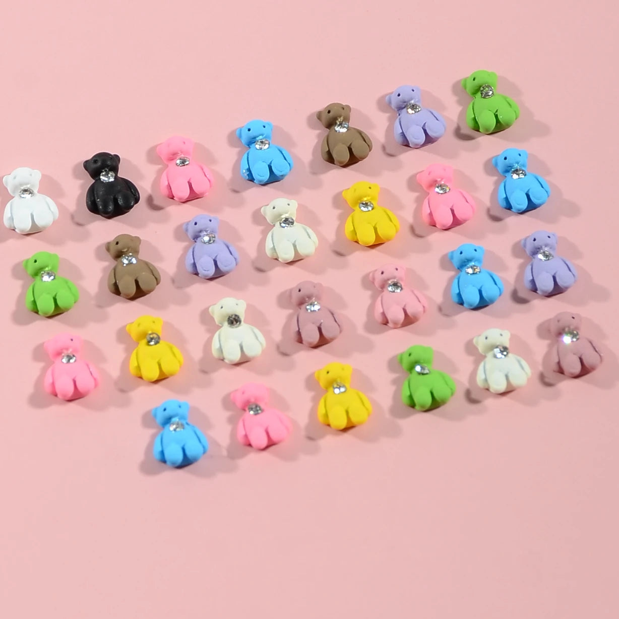 Hot Sales 3d Bear Nail Art Charms Resin Bear Nails Charms Decoration