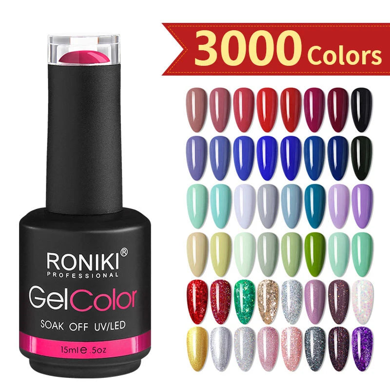 2026 Wholesale 3000 Colors Nail Gel Polish Odorless Uv Gel Soak Off Vegan LED UV Gel Nail Polish