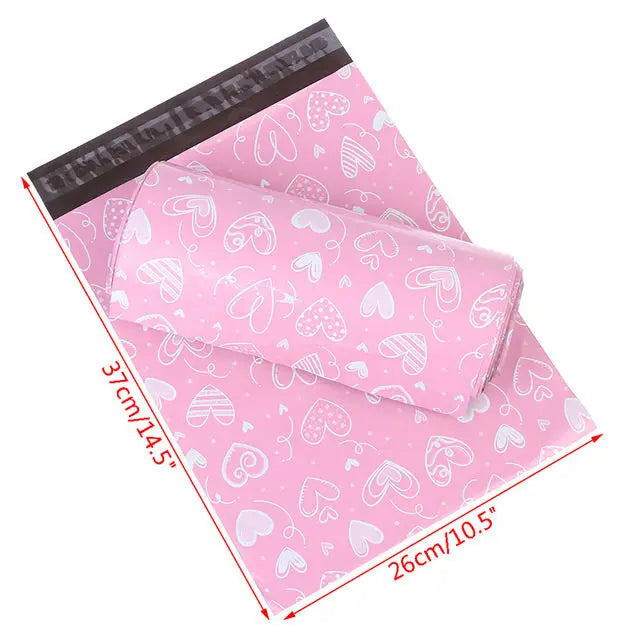 GDCX 12 20 Custom Pink Recyclable Wholesale Bags Printed Packaging Eco Friendly Logo Mailers Bubble Poly Mailer Plastic