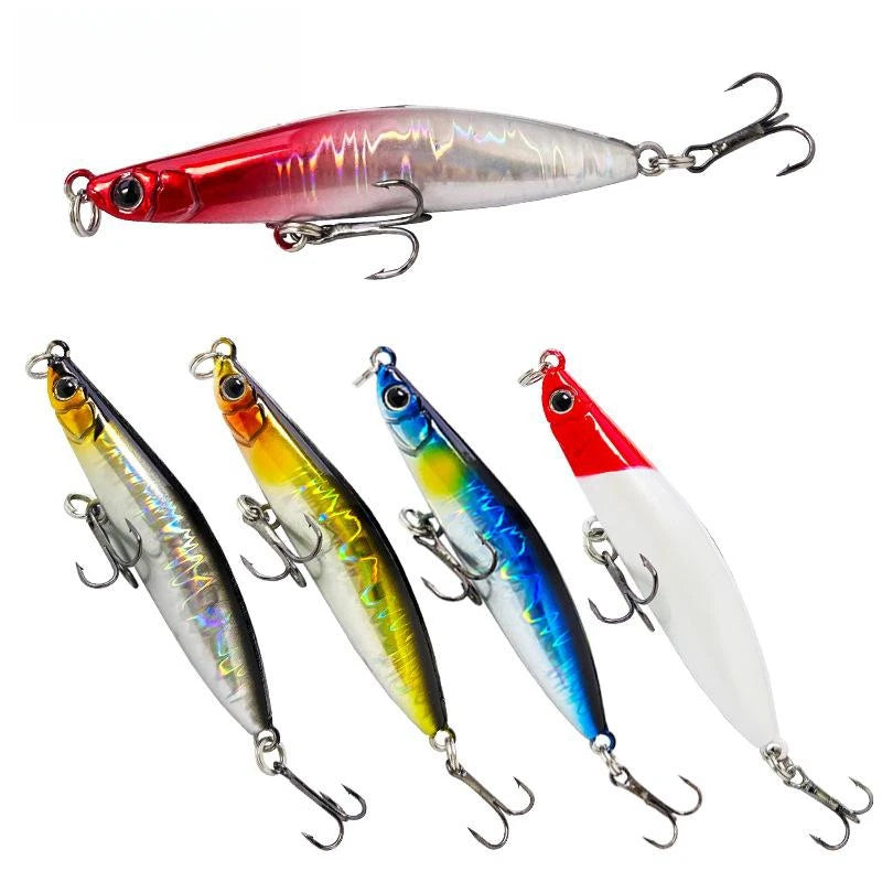 Hot Sell Monster Shot Sinking Minnow Fishing Lures 6.6cm 8.5g Artificial Baits Saltwater Lures Rolling Action Pesca Fishing