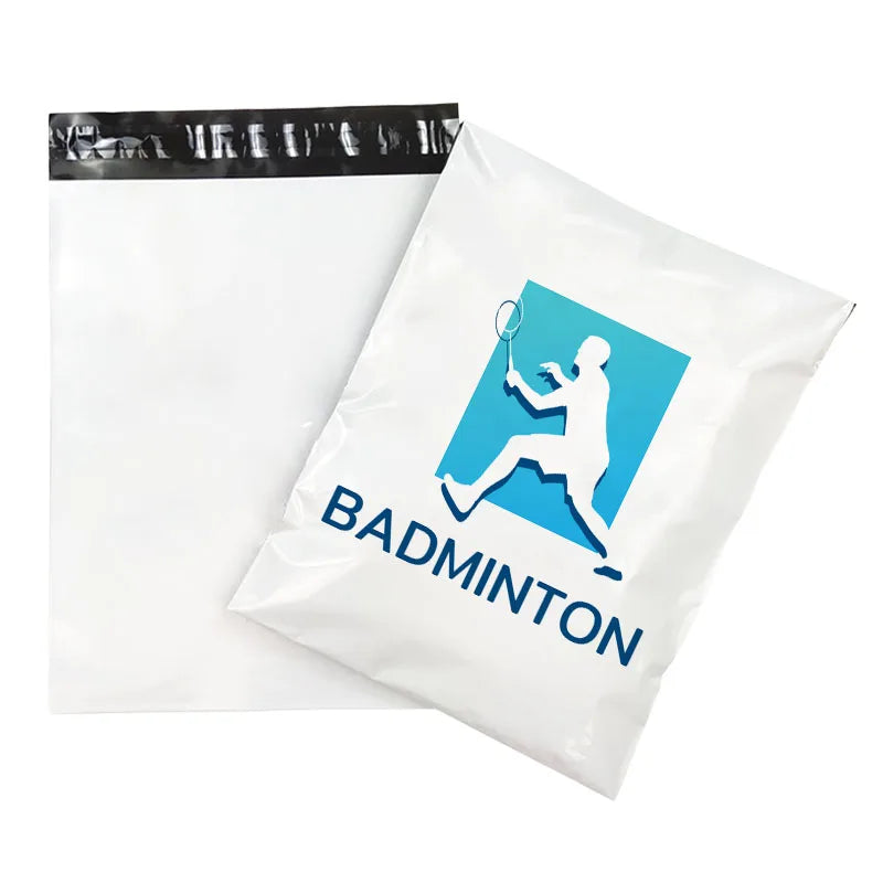 RONGWEN Custom LOGO Pastel Pink White Yellow Mini Plastic 145*19cm Christmas Aqua Retro Mailer Packaging Bags